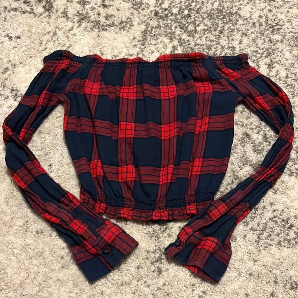 Garage off the shoulder top